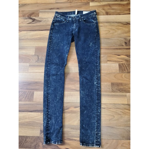 Rag & Bone Women's The Skinny Jean Washed Dark Blue Size 26 - Picture 2 of 12